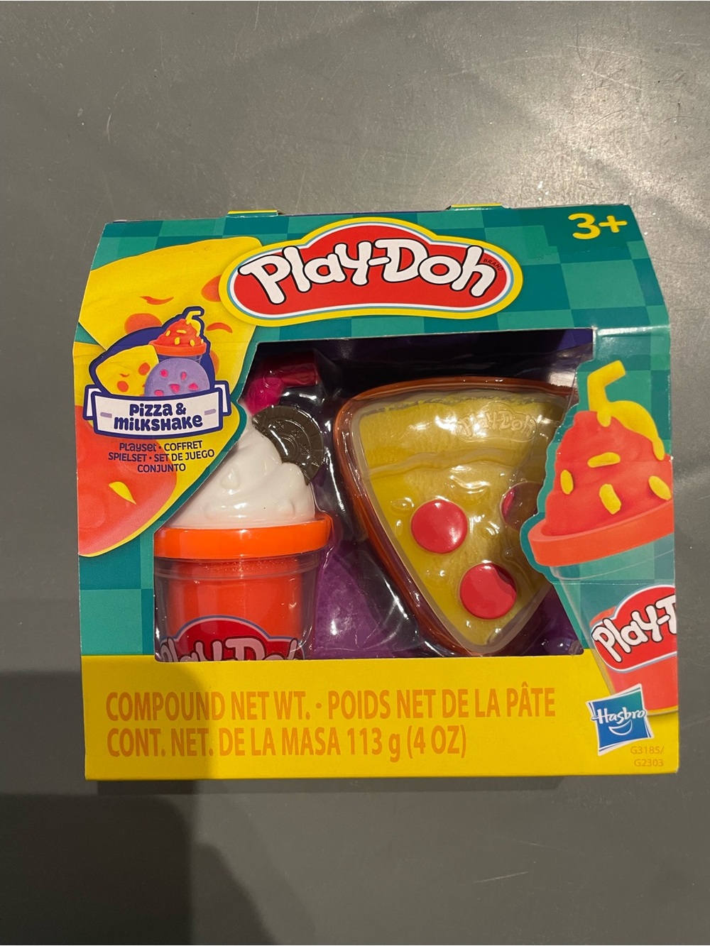 Play-Doh Treats to Go Pizza & Milkshake Playset New